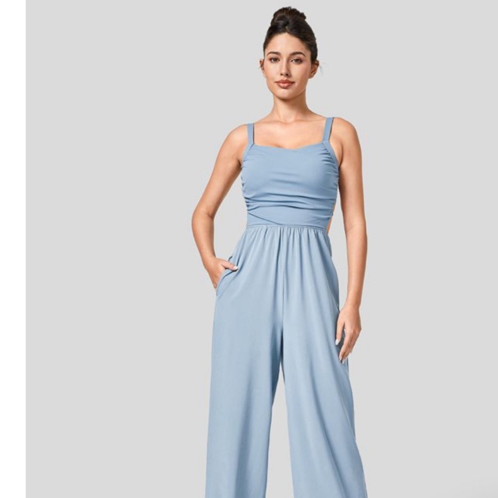 Harlara Light Blue Jumpsuit Worn Once, Size Large